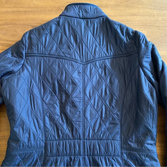 Barbour Navy Quilted Jacket Women’s US 12 EU 42 - Picture 7 of 9